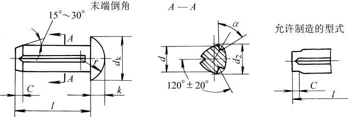 圓頭槽銷